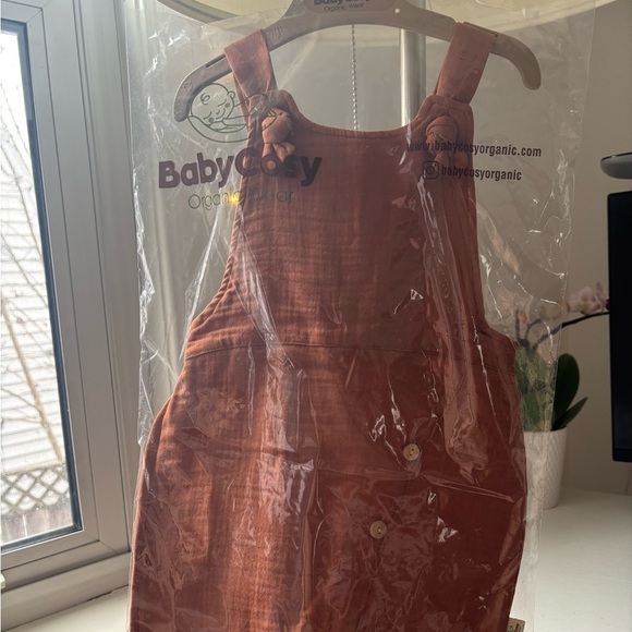 100% Organic Cotton Salopet Romper,Unisex - Picture 8 of 10